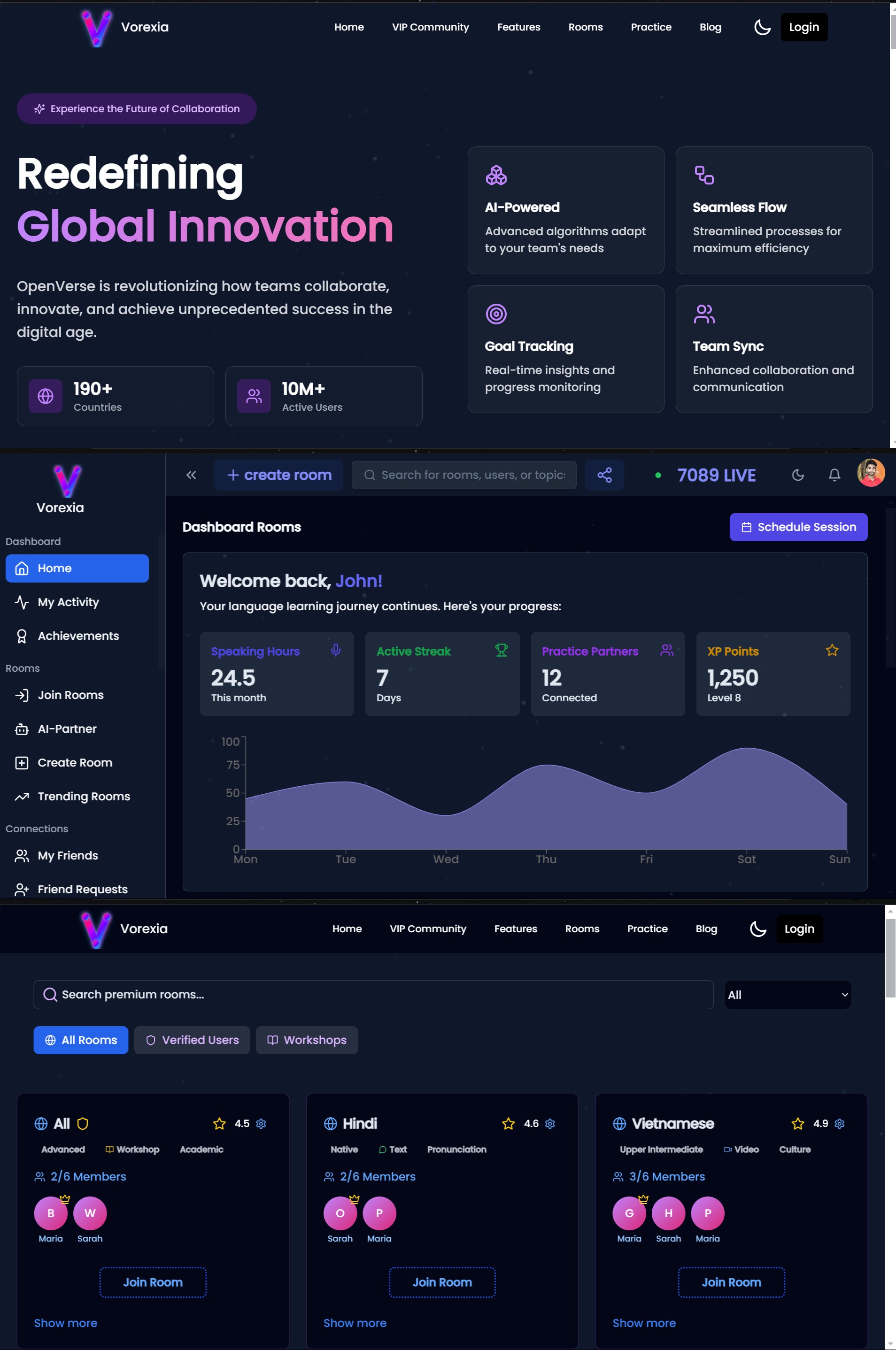 Vorexia Language Practice